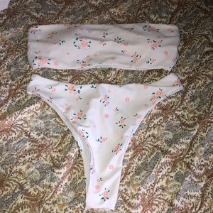 super cute white floral bandeau